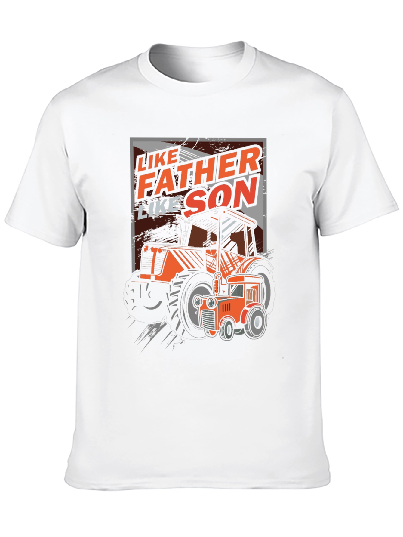 Like Father Like Son Tractor Graphic T-Shirt