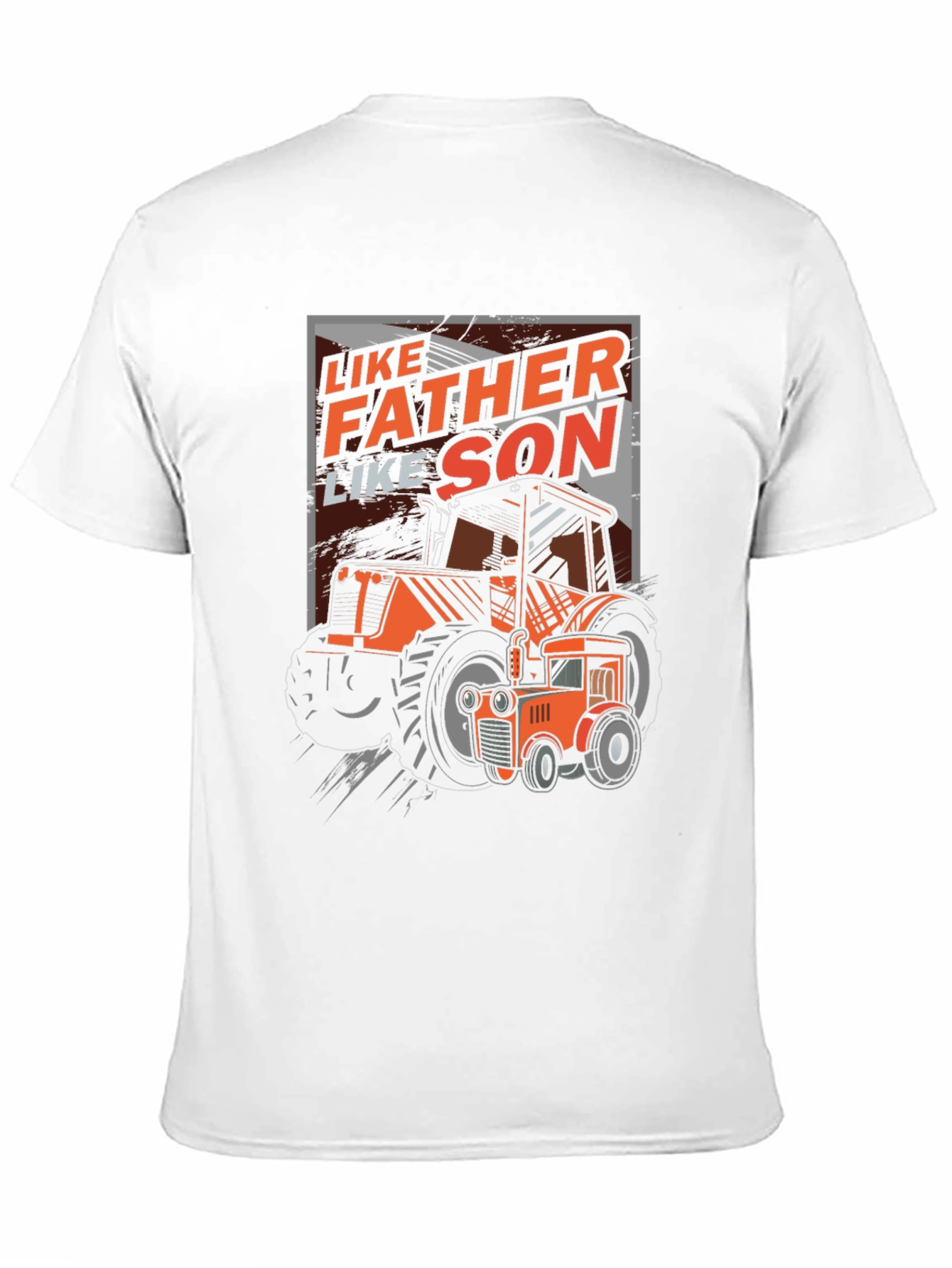 Like Father Like Son Tractor Graphic T-Shirt