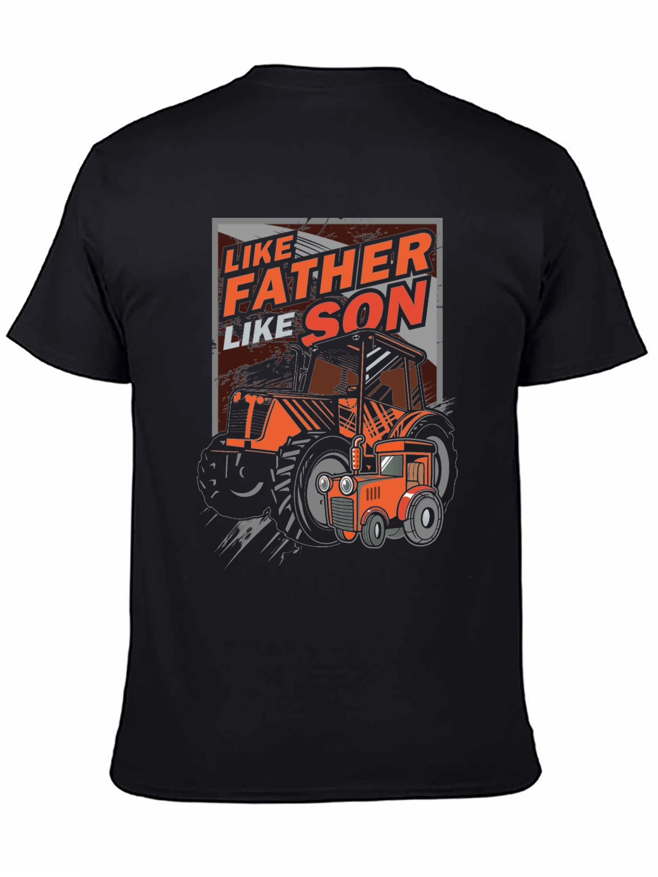 Like Father Like Son Tractor Graphic T-Shirt