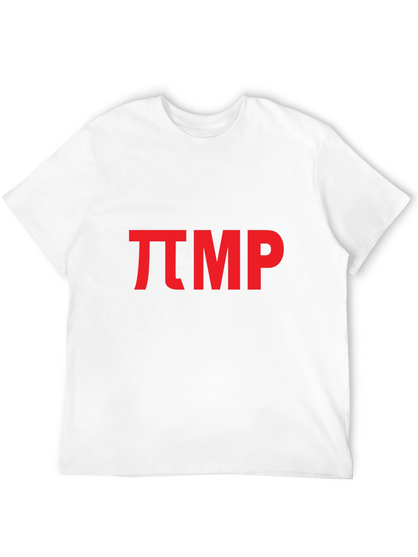 Bold Red Pi TMP Graphic Black T-Shirt