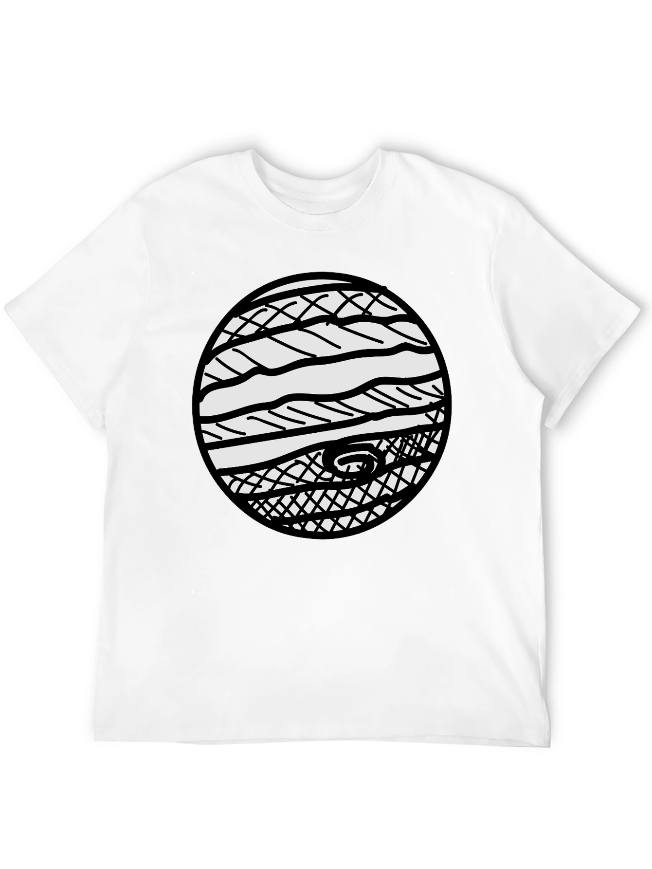 Graphic Print Crew Neck Tee