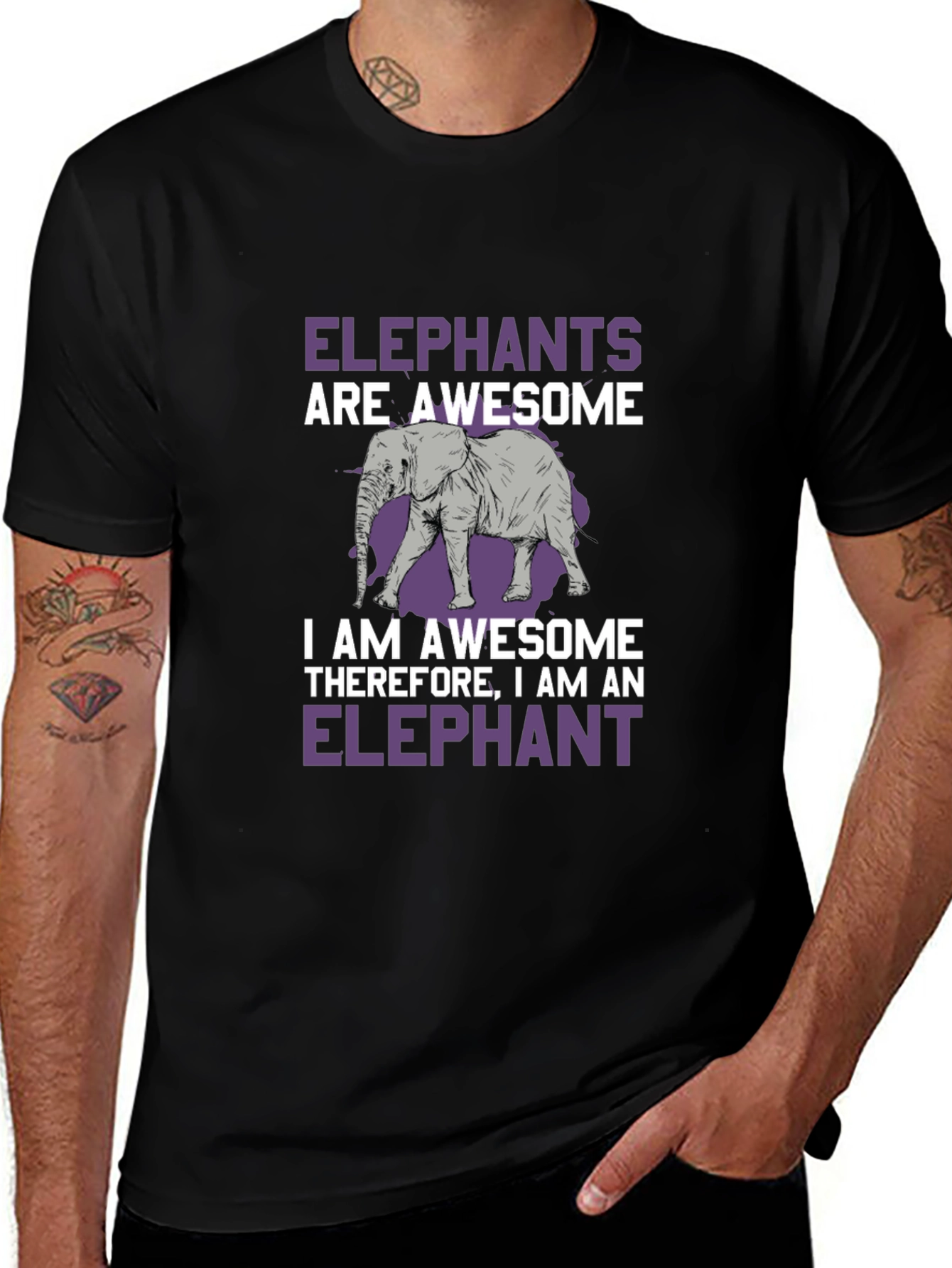 Elephant Awesome Graphic T-Shirt