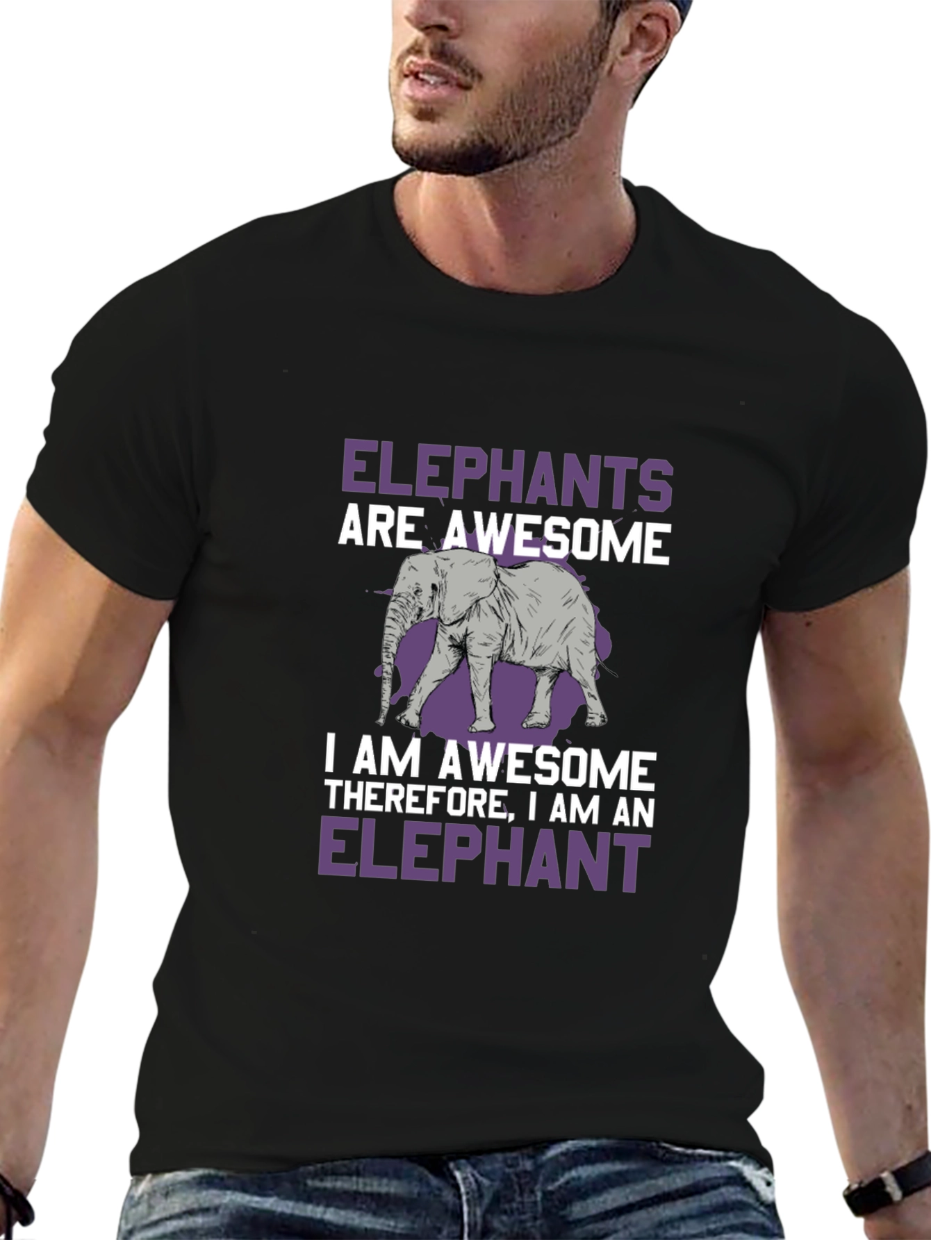 Elephant Awesome Graphic T-Shirt