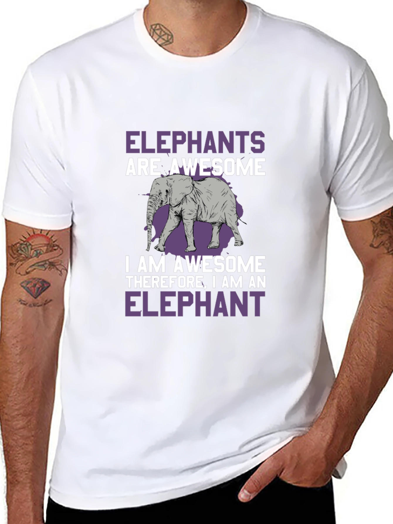 Elephant Awesome Graphic T-Shirt