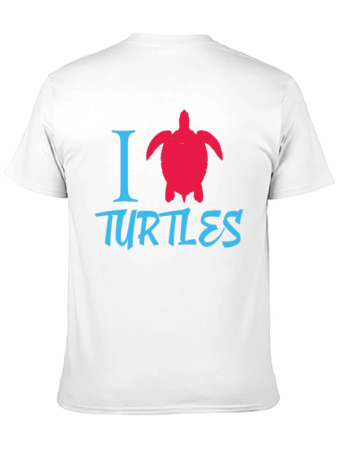 I Love Turtles Graphic Tee - Black