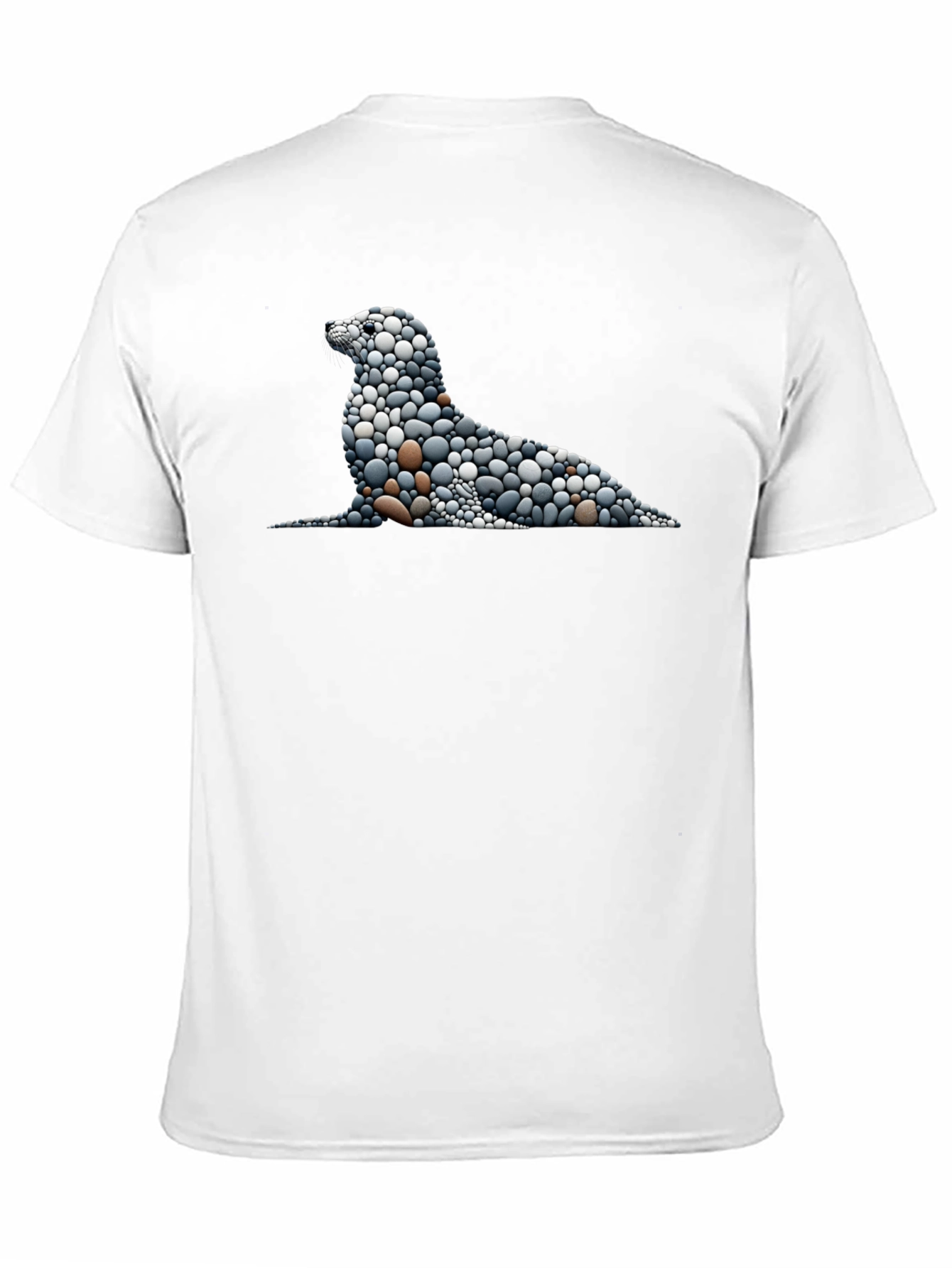 Stone Pebble Seal Graphic Tee - Black