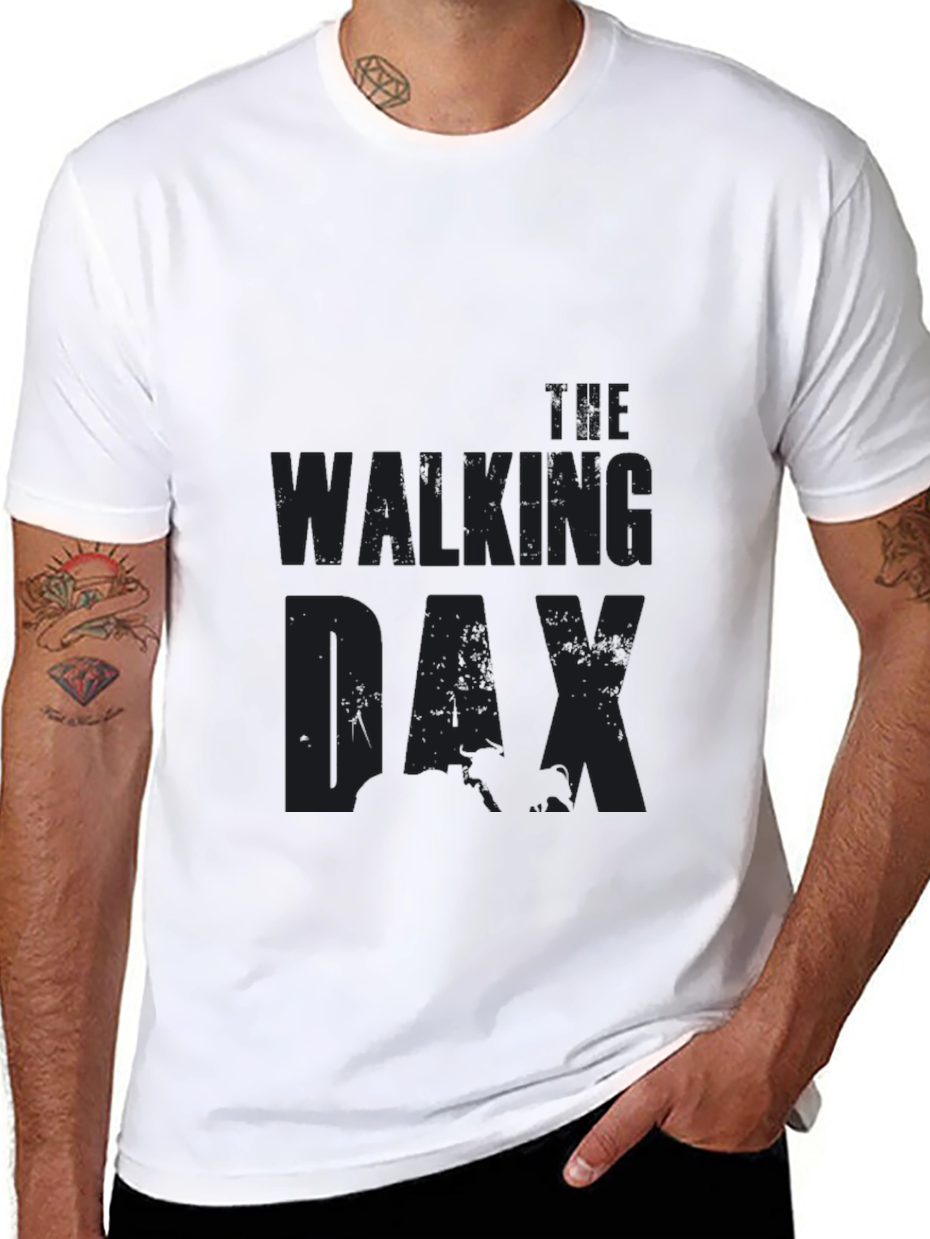 Walking DAX Black T-Shirt