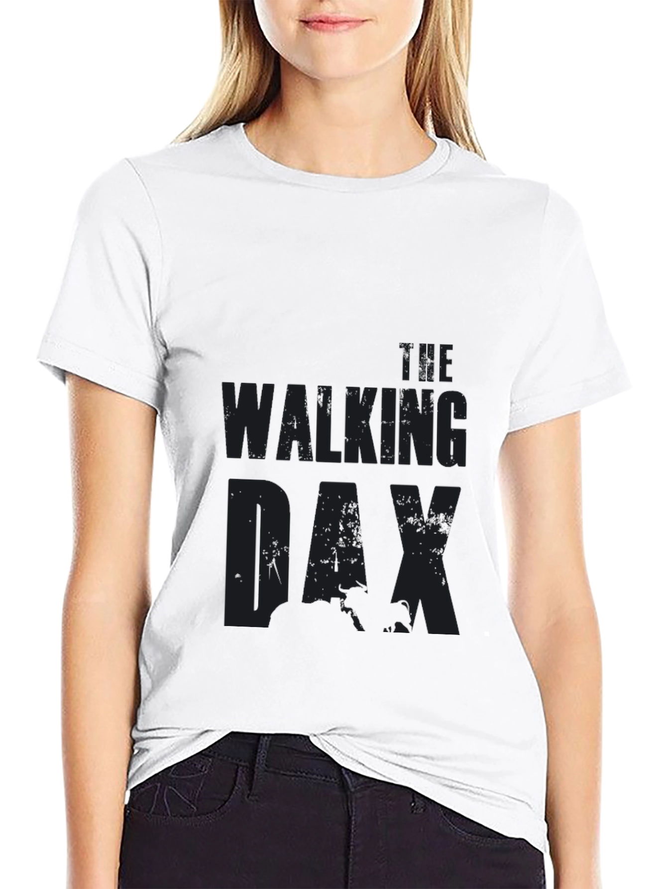 Walking DAX Black T-Shirt