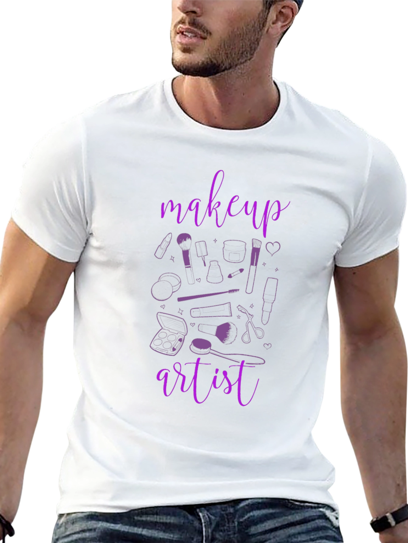 Makeup Artist T-Shirt - Black Graphic Tee