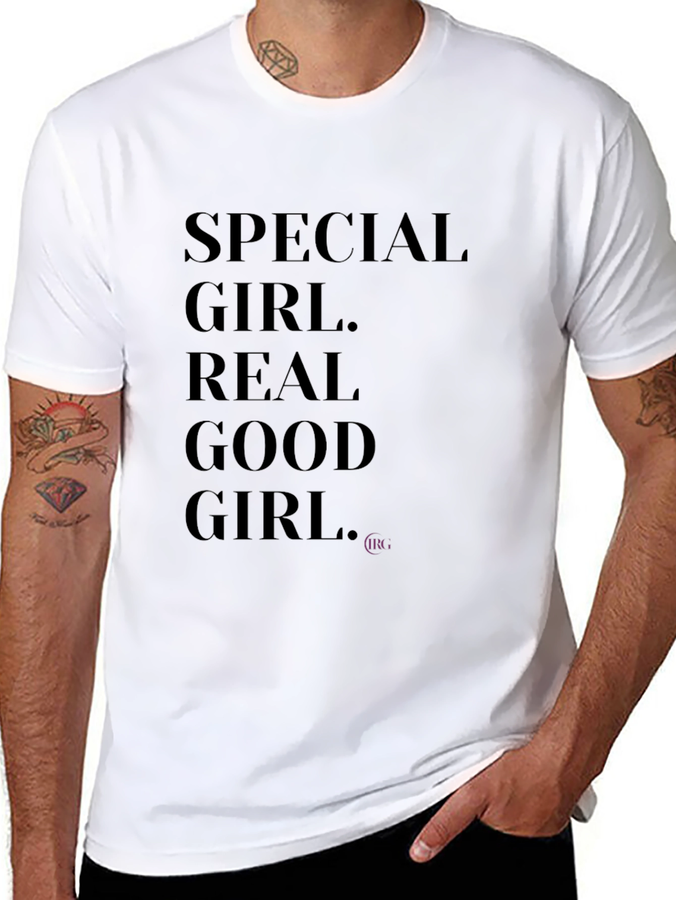 Special Girl Graphic Tee - Black Cotton Blend