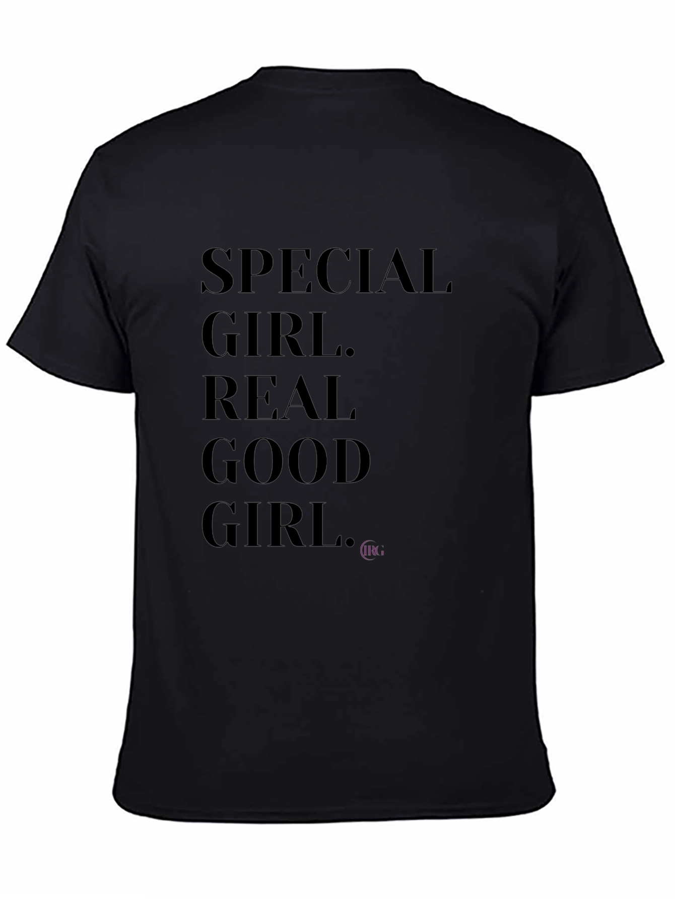 Special Girl Graphic Tee - Black Cotton Blend