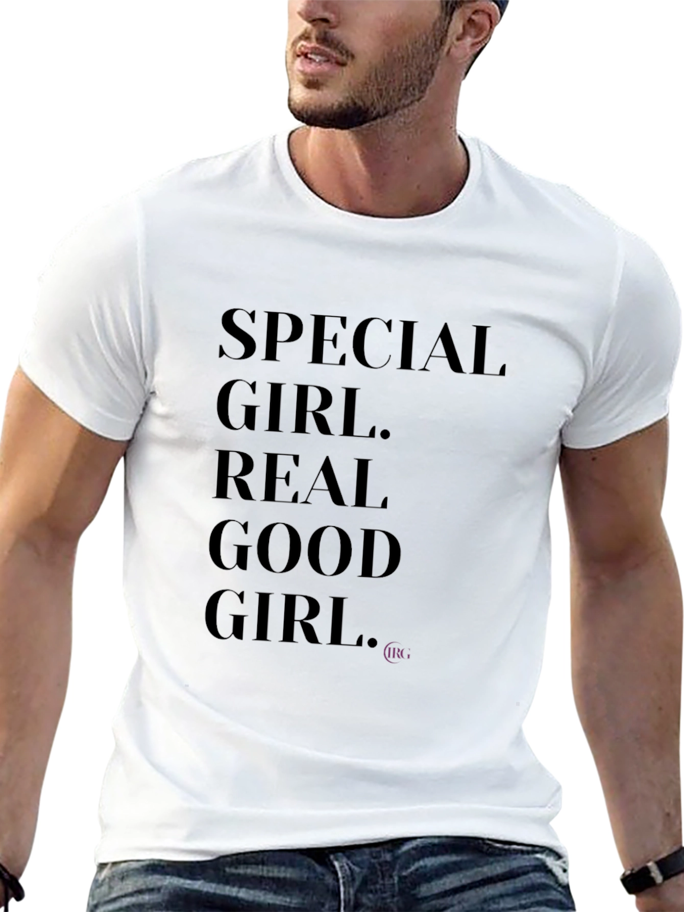 Special Girl Graphic Tee - Black Cotton Blend