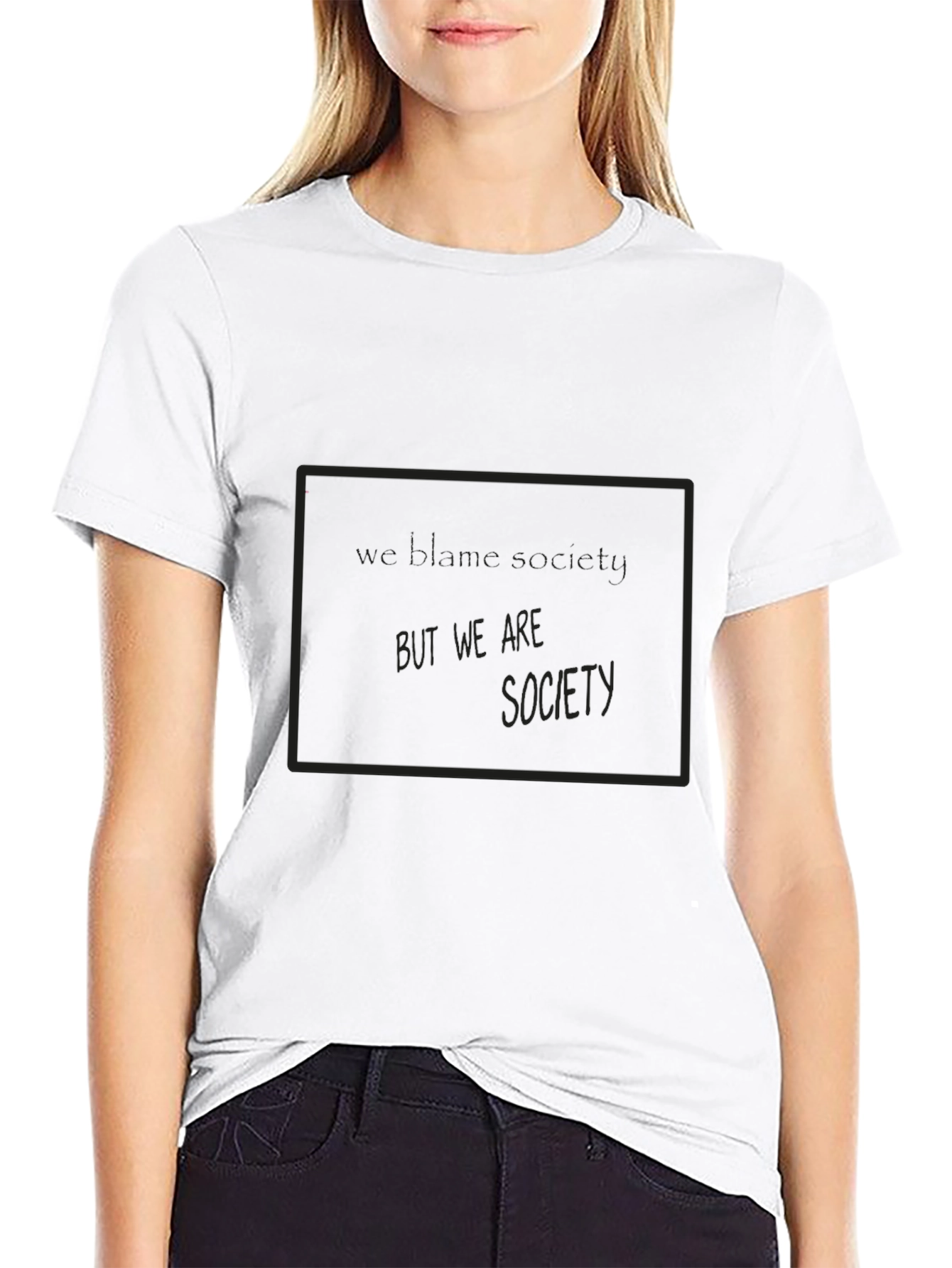 Edgy But We Are Society Graphic Tee