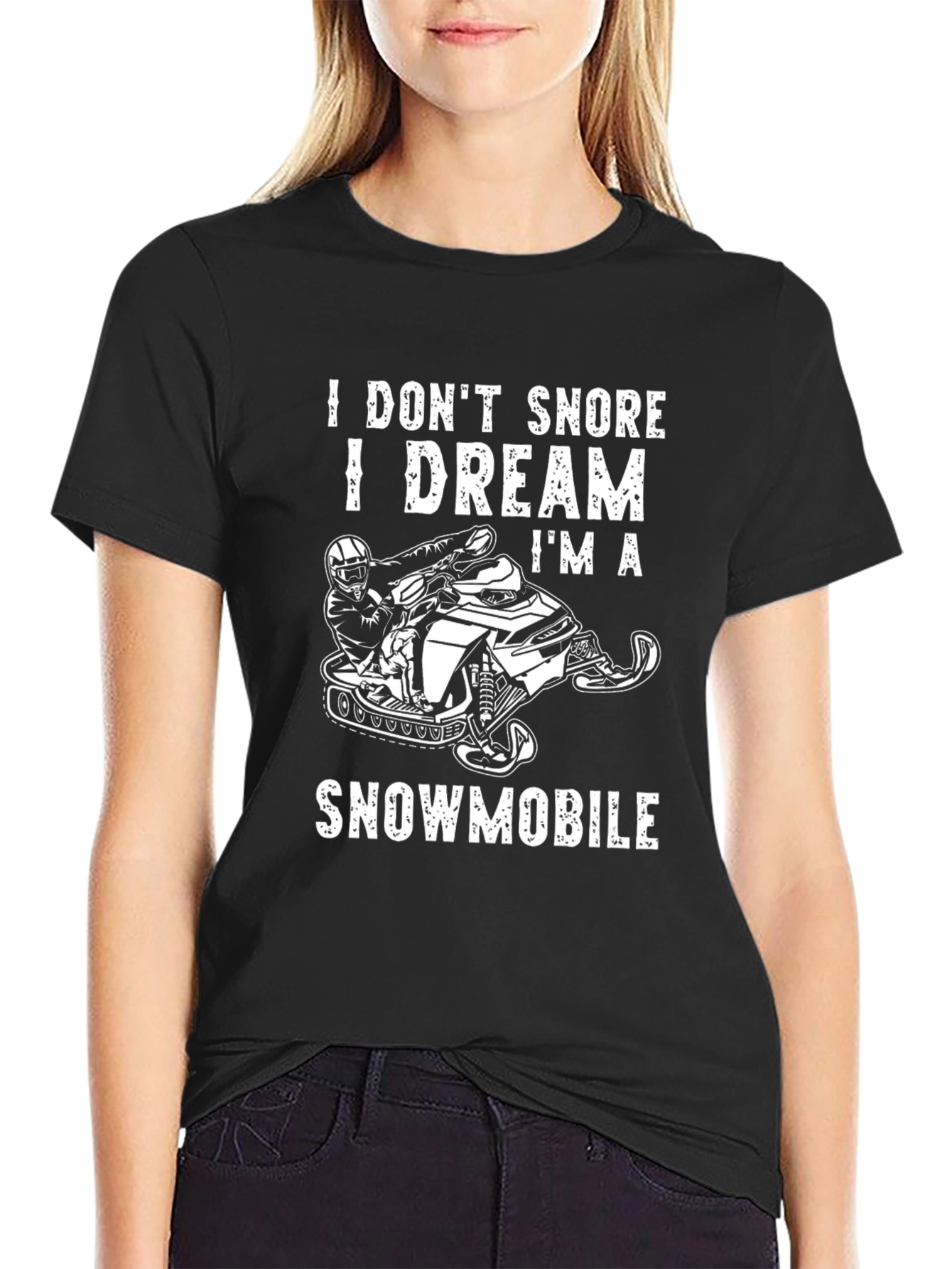 I Dream Im A Snowmobile Graphic Tee