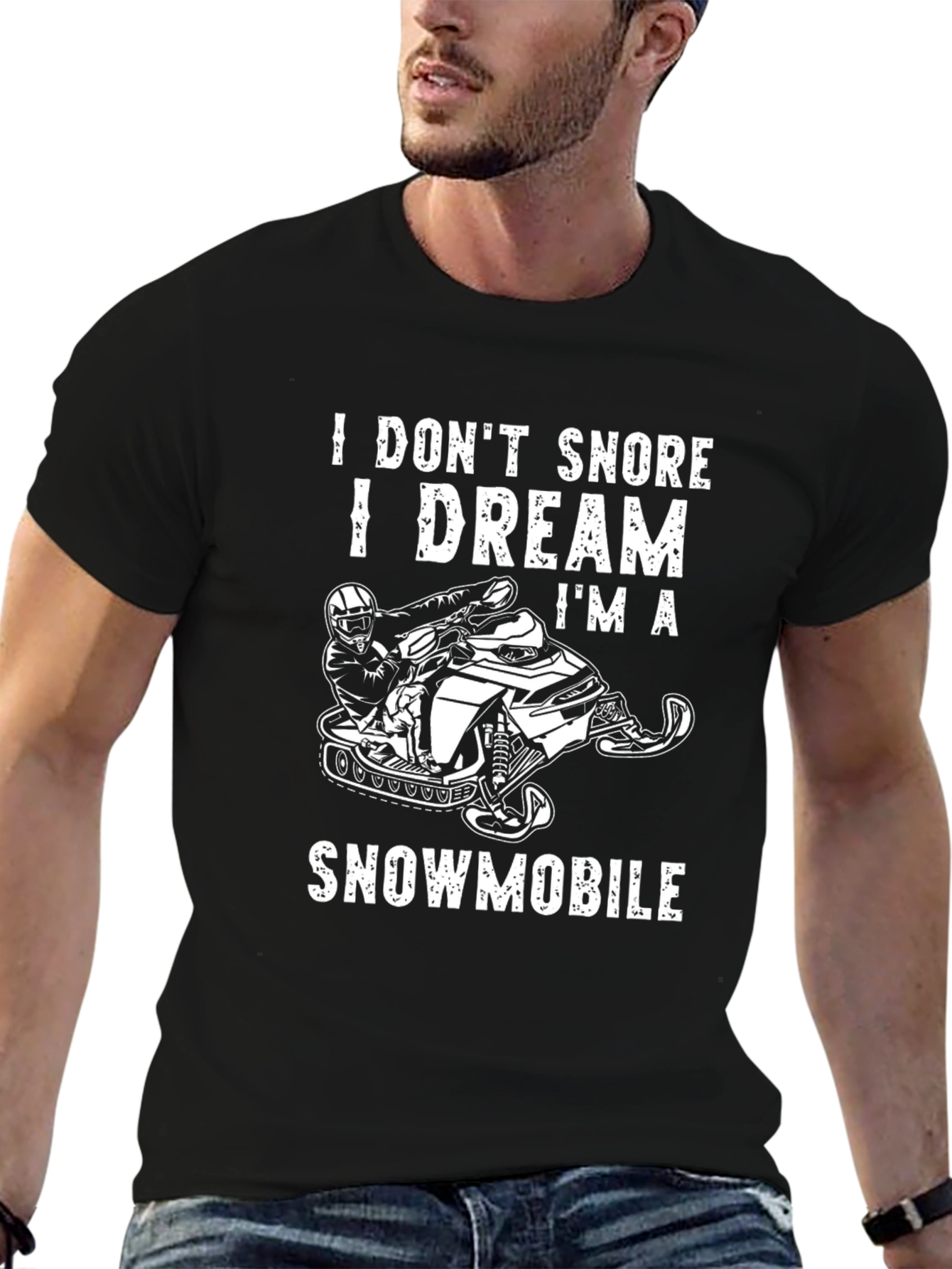 I Dream Im A Snowmobile Graphic Tee