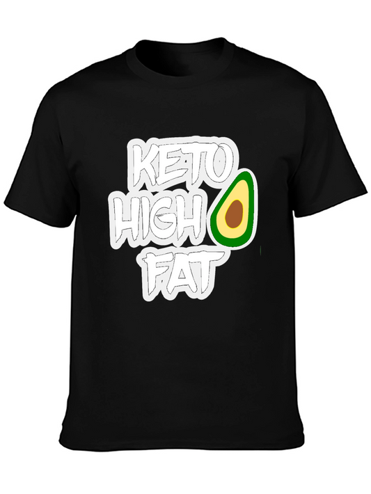 Keto High Fat T-Shirt - Avocado Design