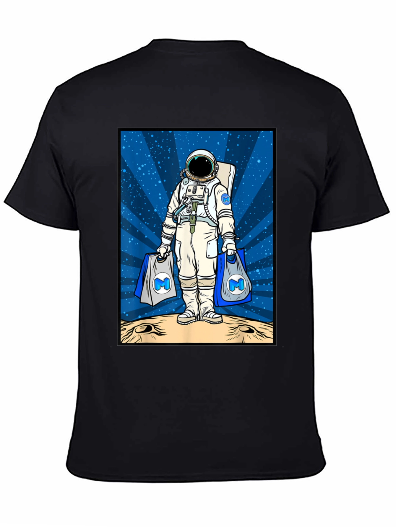 Astronaut Shopper Graphic T-Shirt