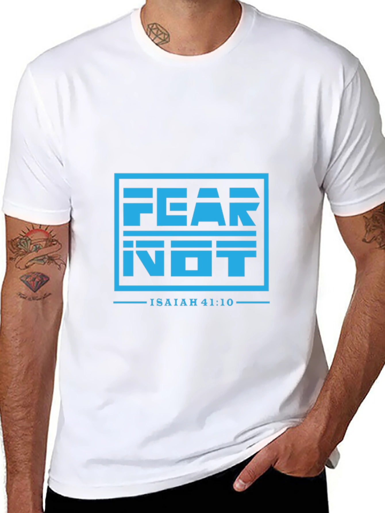 Fear Not Isaiah 41:10 Graphic T-Shirt