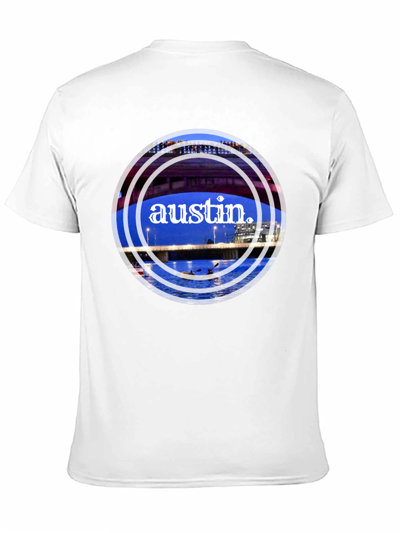 Austin Bridge Graphic Tee - Black Cotton Blend Shirt