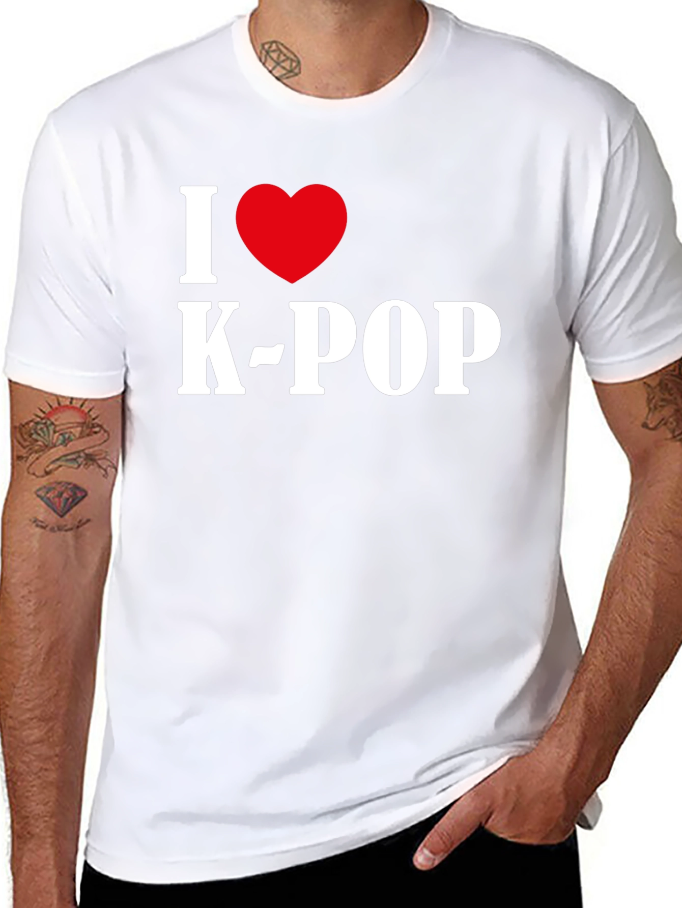 I Heart K-Pop Black T-Shirt