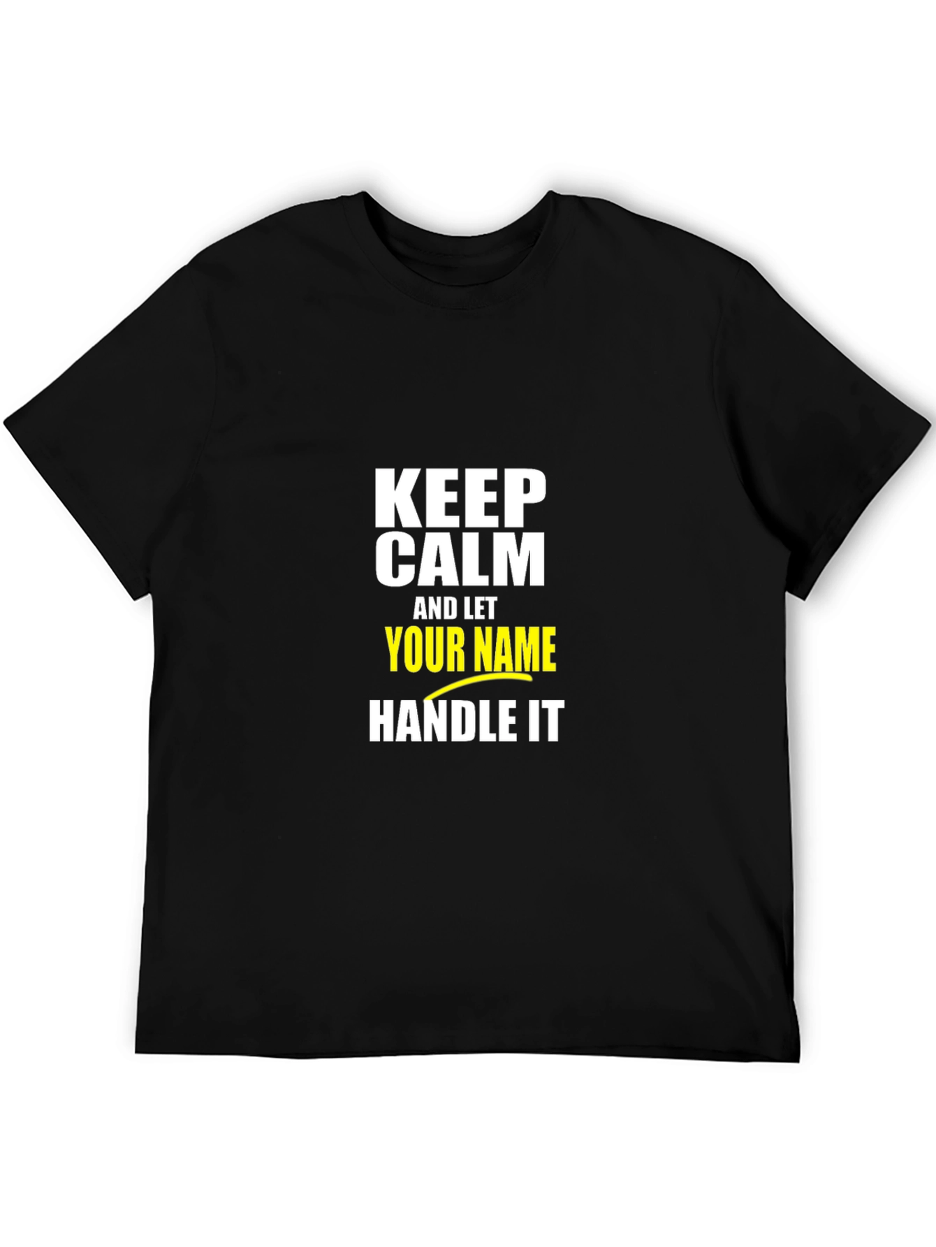 Keep Calm T-Shirt: Personalized Name Graphic Tee
