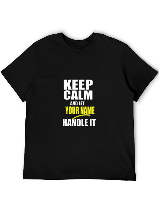 Keep Calm T-Shirt: Personalized Name Graphic Tee