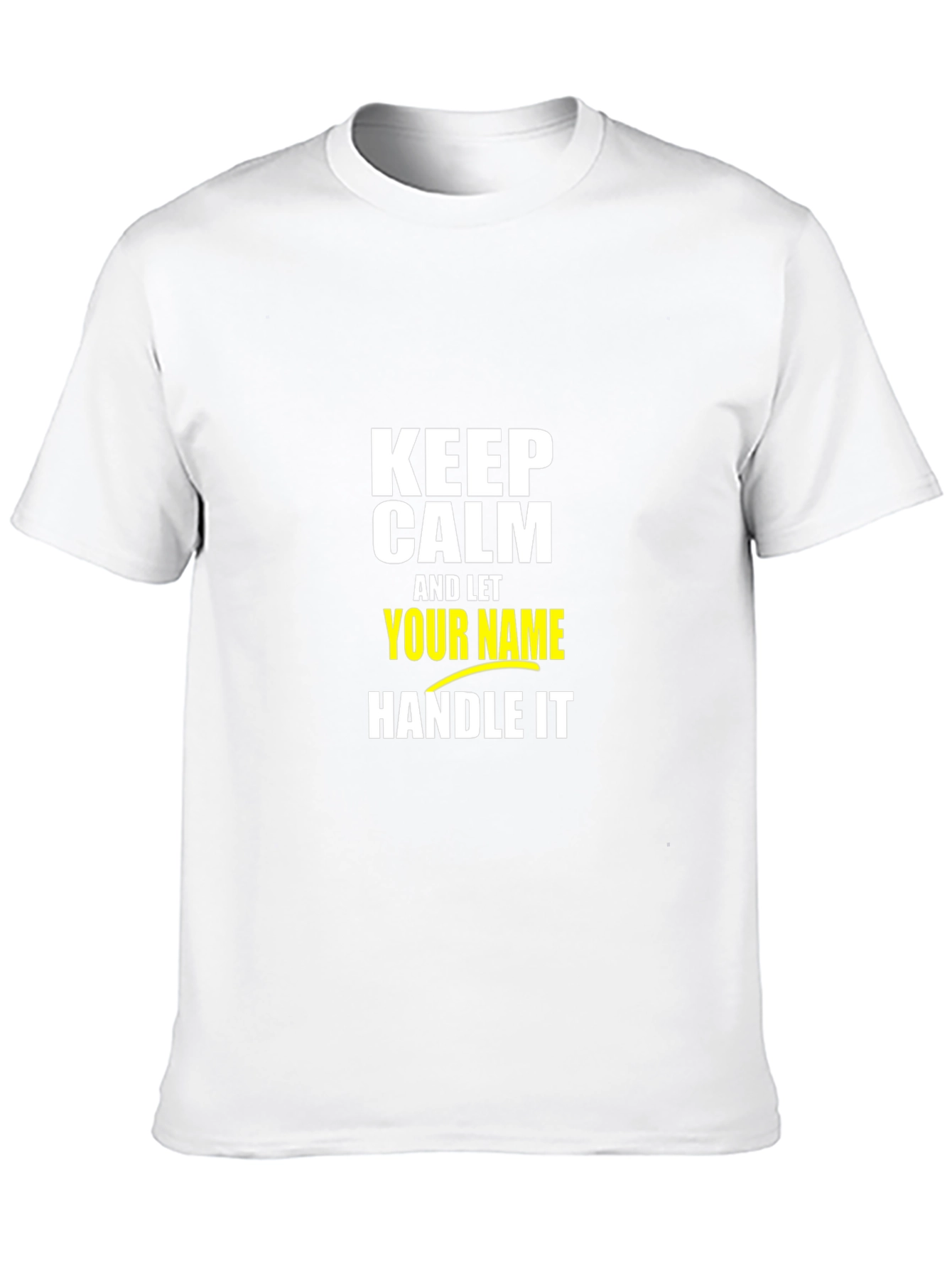 Keep Calm T-Shirt: Personalized Name Graphic Tee