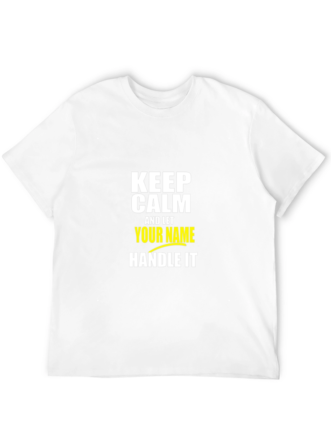 Keep Calm T-Shirt: Personalized Name Graphic Tee
