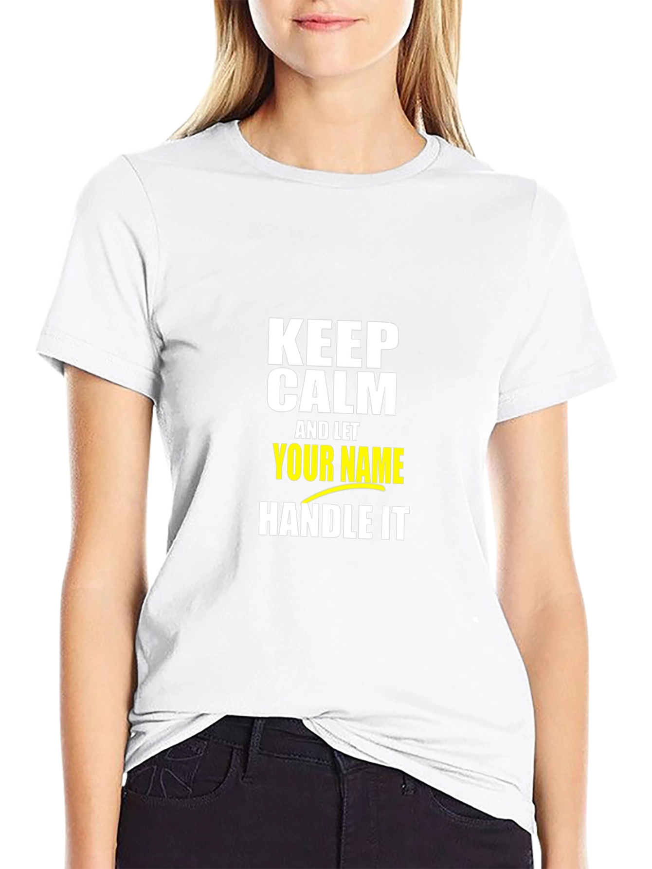 Keep Calm T-Shirt: Personalized Name Graphic Tee