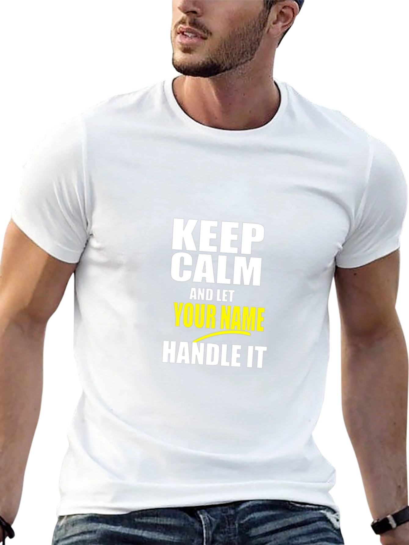 Keep Calm T-Shirt: Personalized Name Graphic Tee