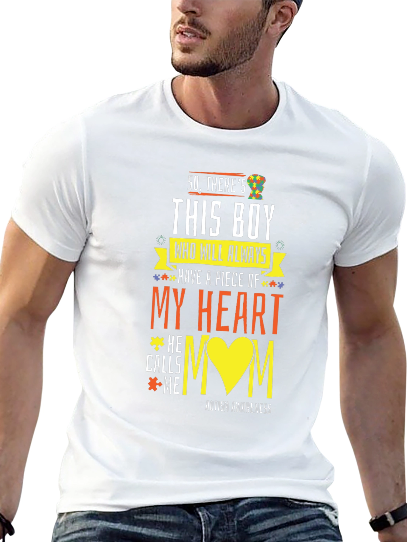 Autism Awareness T-Shirt My Heart Design