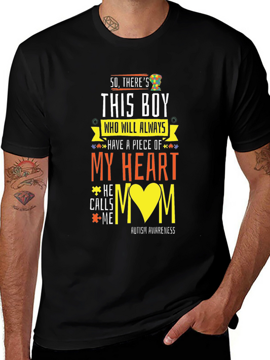 Autism Awareness T-Shirt My Heart Design