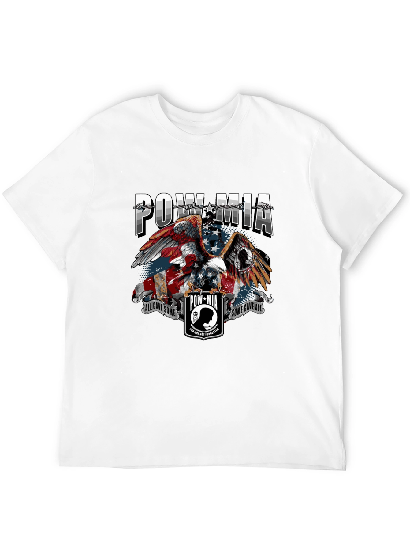 POW MIA Eagle Graphic T-Shirt