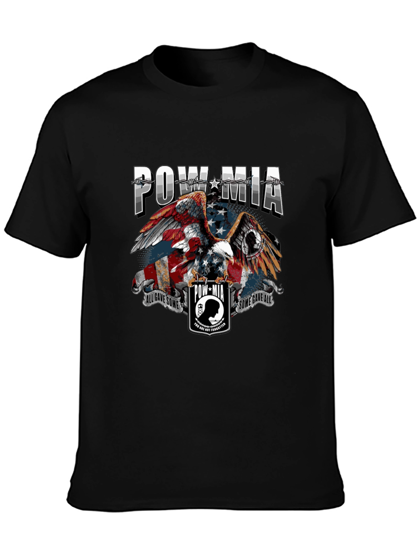POW MIA Eagle Graphic T-Shirt