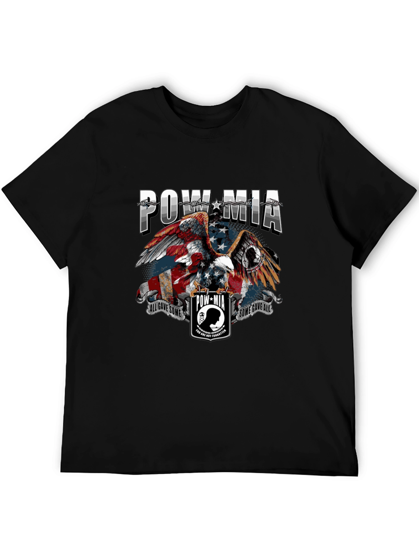 POW MIA Eagle Graphic T-Shirt