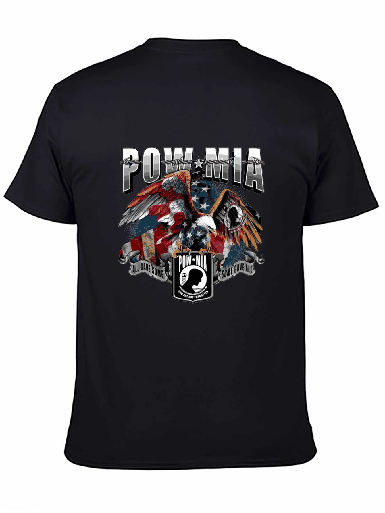 POW MIA Eagle Graphic T-Shirt