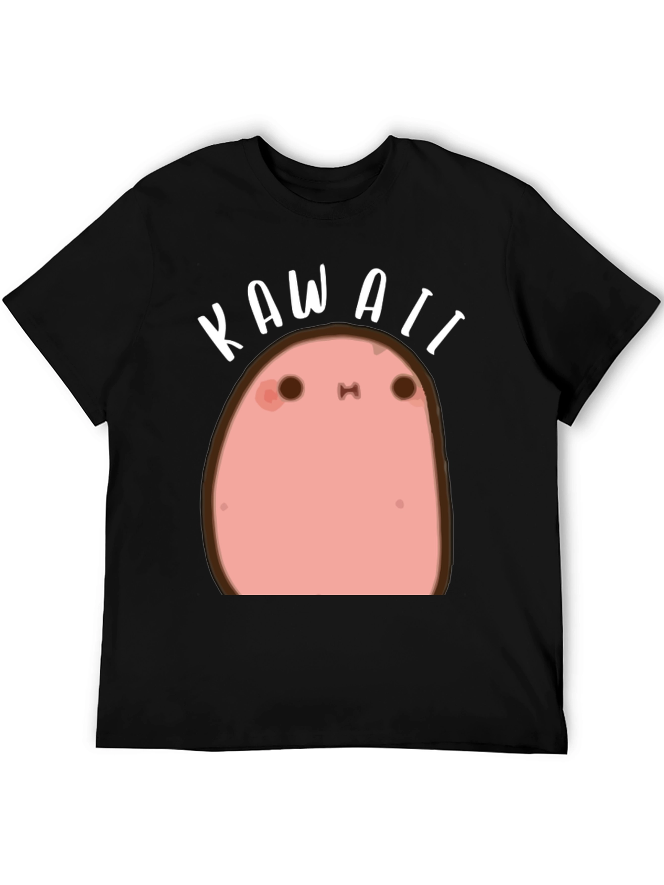 Kawaii Potato Black T-Shirt