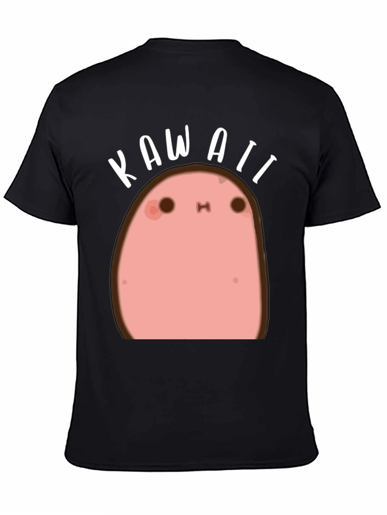 Kawaii Potato Black T-Shirt