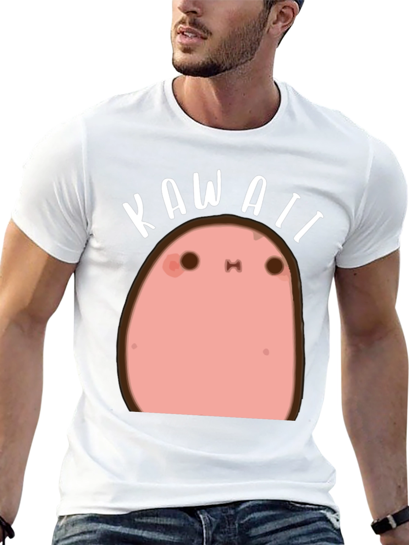 Kawaii Potato Black T-Shirt