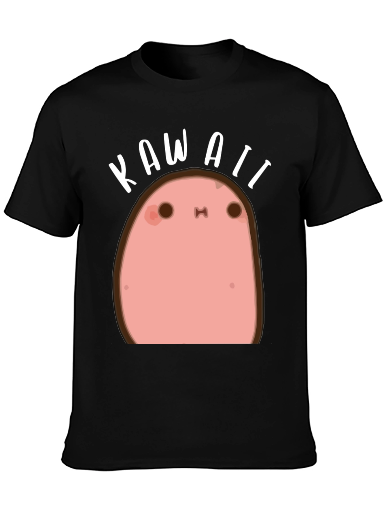 Kawaii Potato Black T-Shirt