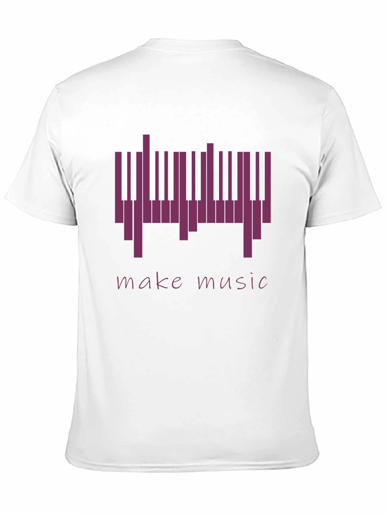 Make Music Piano Keys Graphic Tee - Black