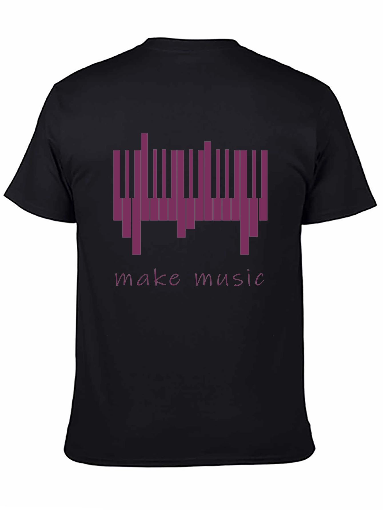Make Music Piano Keys Graphic Tee - Black