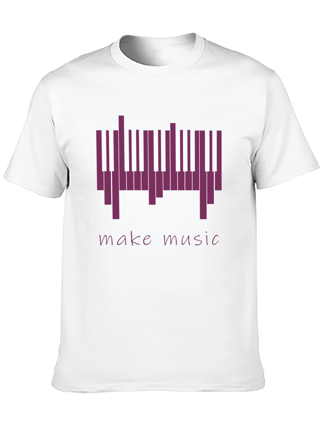 Make Music Piano Keys Graphic Tee - Black