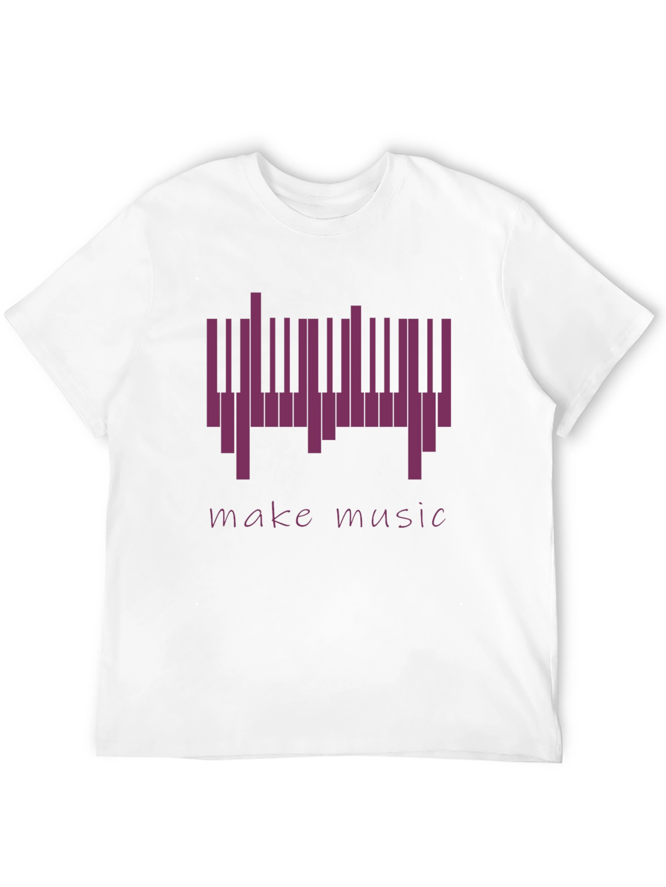 Make Music Piano Keys Graphic Tee - Black
