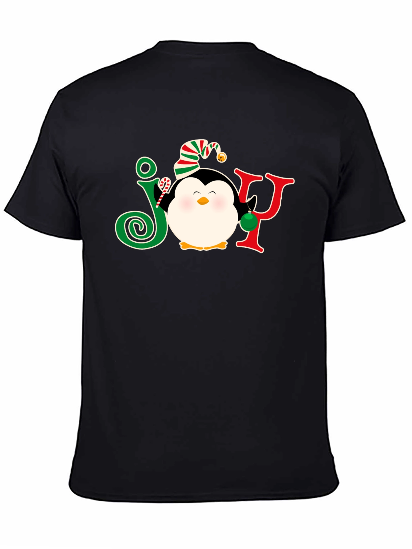 Festive Penguin JOY Christmas T-Shirt