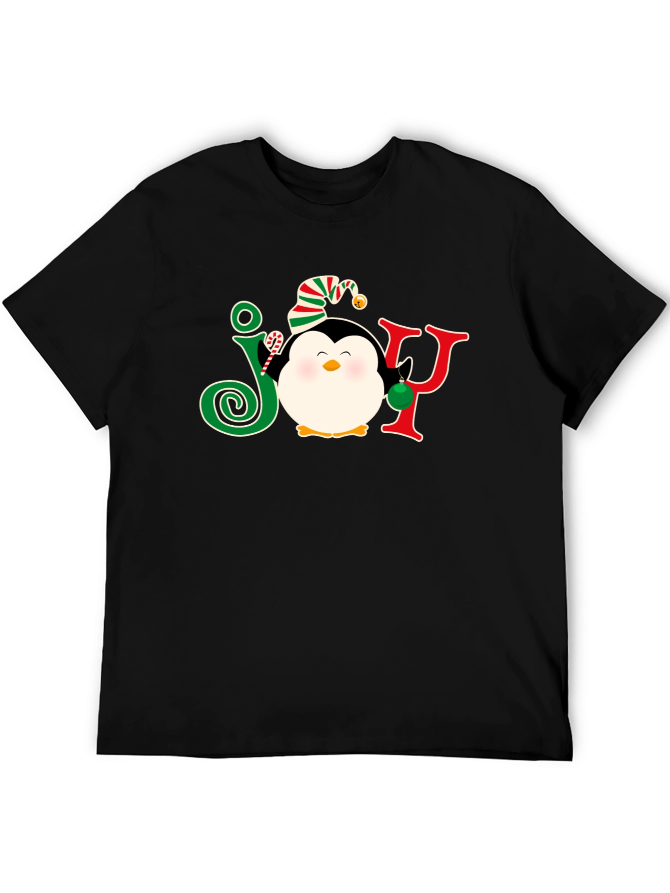 Festive Penguin JOY Christmas T-Shirt