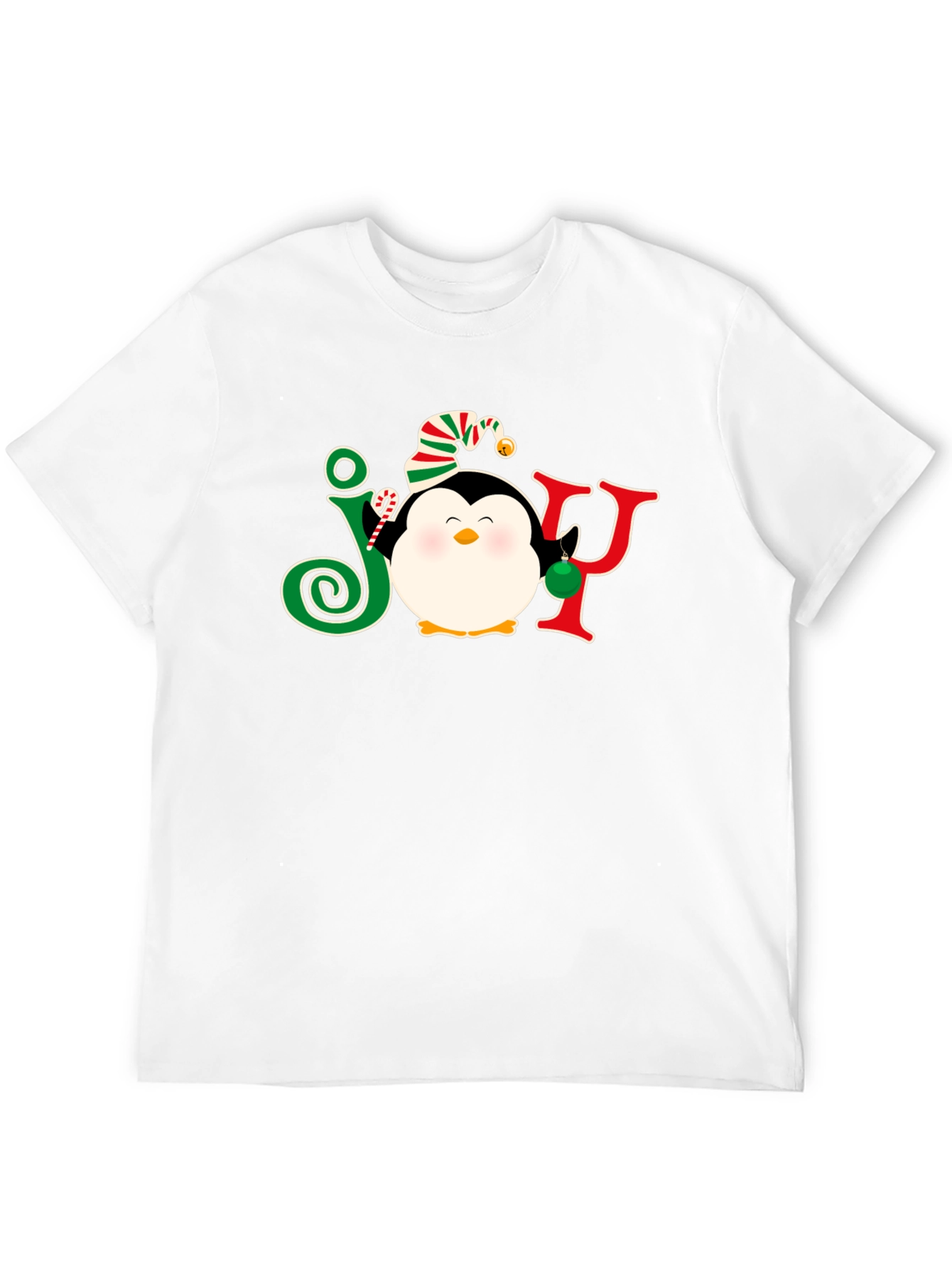 Festive Penguin JOY Christmas T-Shirt