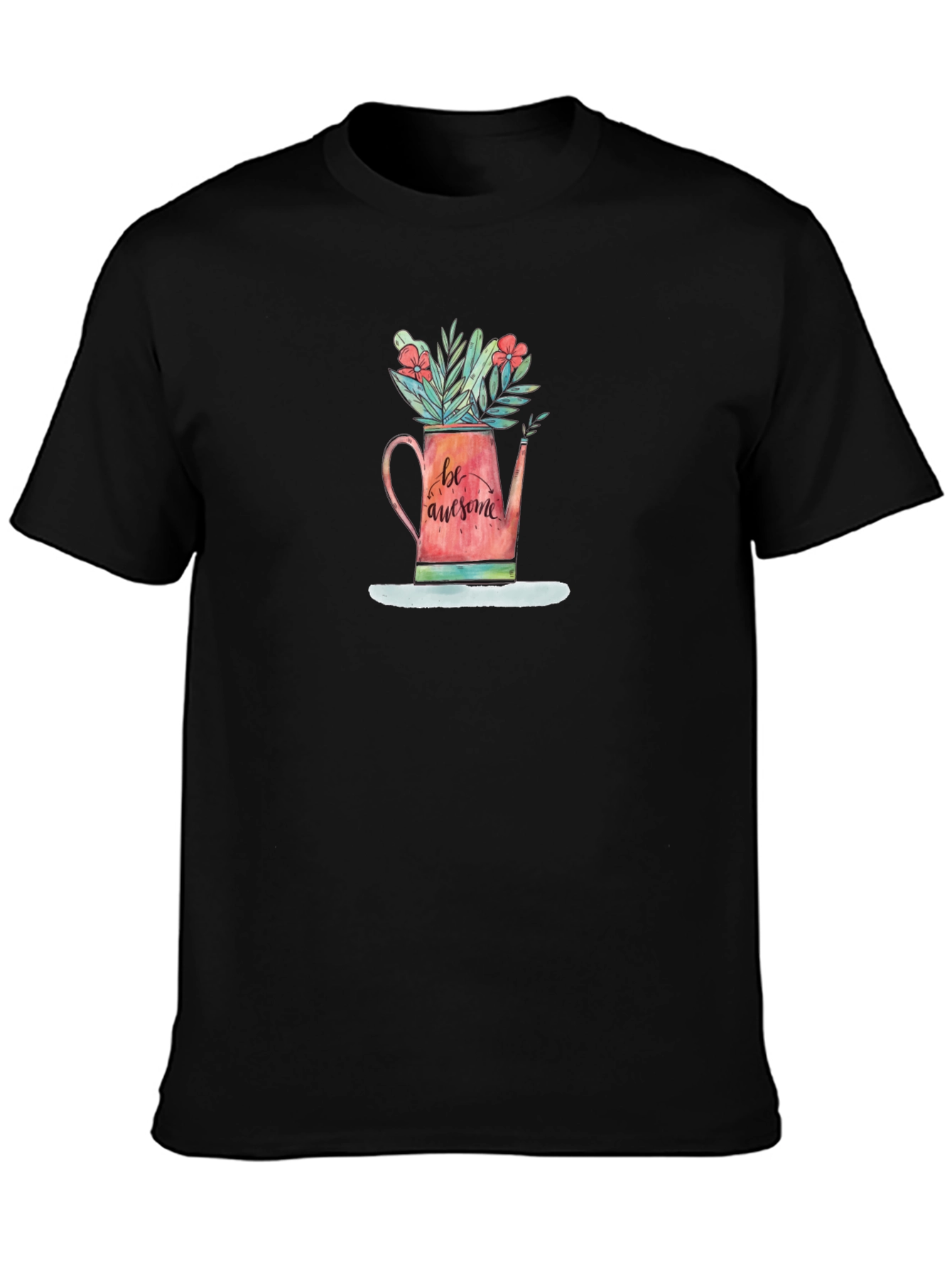 Be Awesome Watering Can Graphic Tee