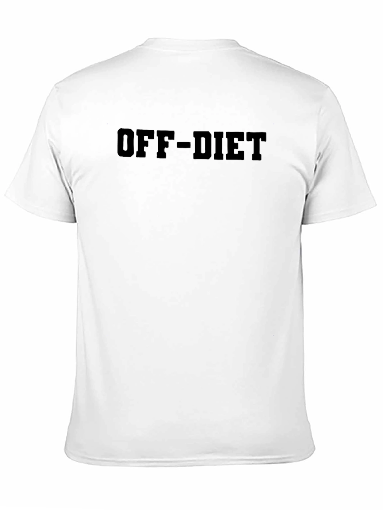 Off-Diet Black Graphic T-Shirt
