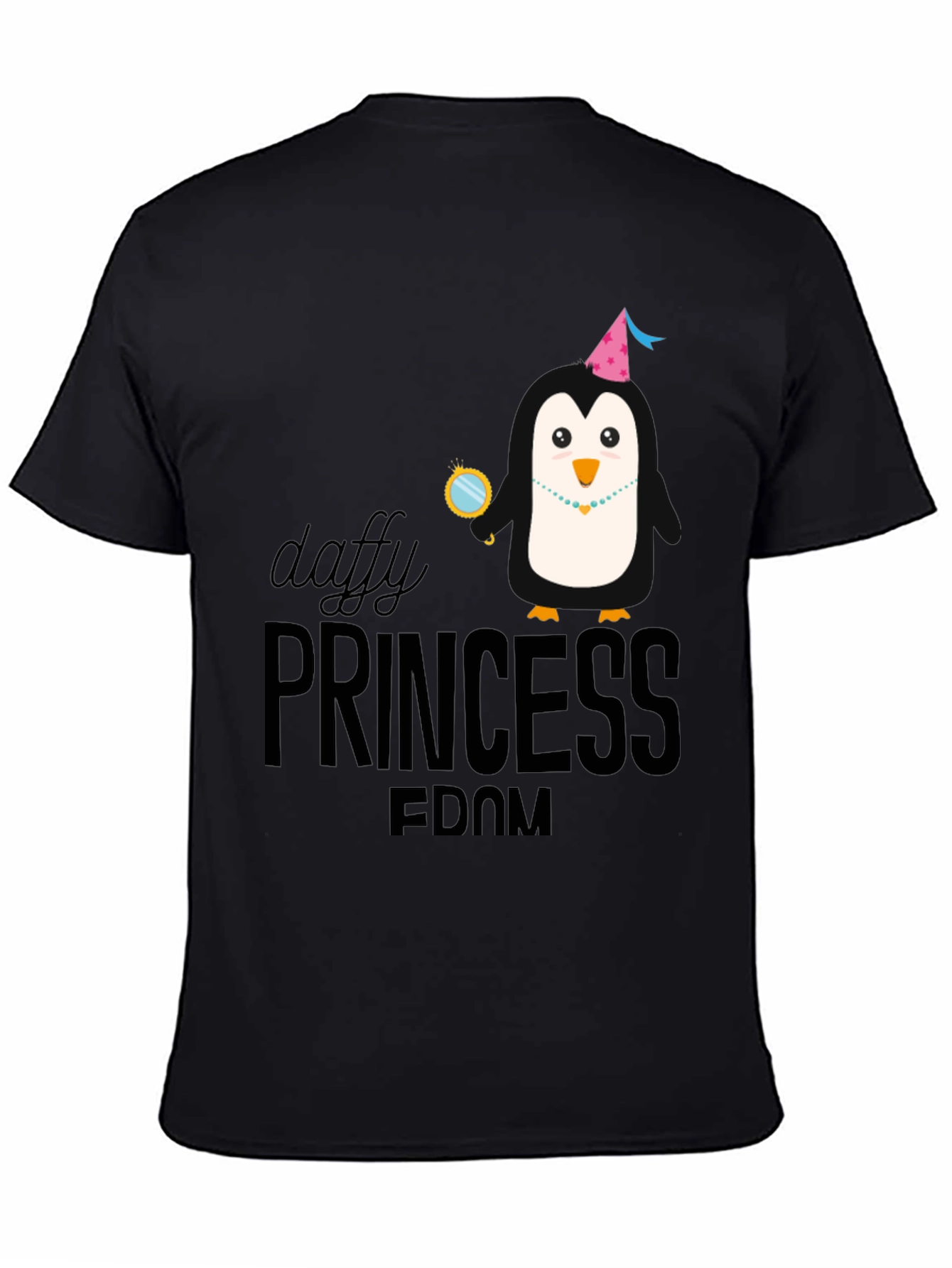 Daffy Princessdom Penguin T-Shirt - Black